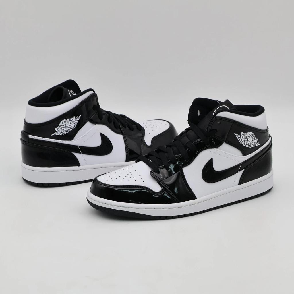 DD1649-001 Nike Air Jordan 1 Mid SE All-Star Carbon Fiber Black White Panda