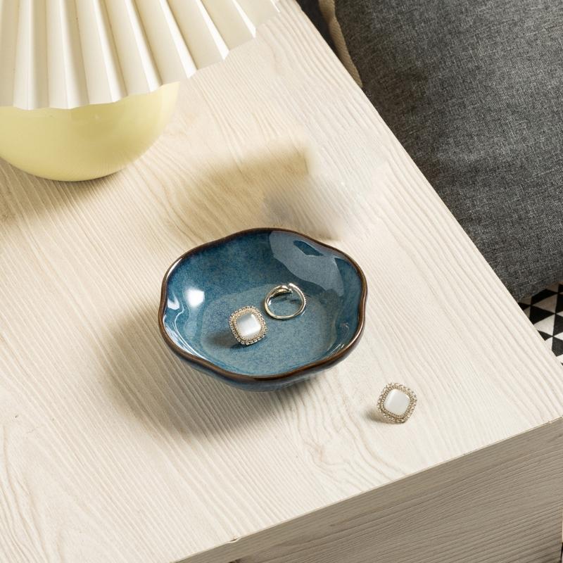 Zeitgenössische Keramikschale für Schmuck und Accessoires Heimdekoration Unverzichtbar für Eingangsbereich oder Wohnzimmer