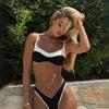 Push Up Bikinis Sexy Women Swimsuits Female Swimwear Patchwork Bikini Set Bathing Suit Swimming Suits Beachwear Biquini