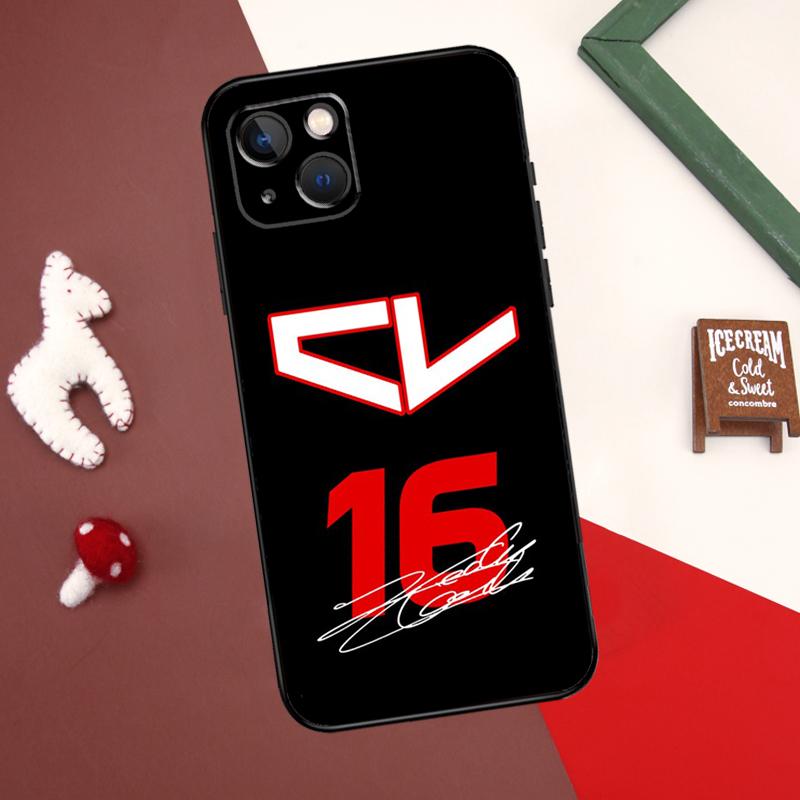 

Чехол Charles Leclerc 16 F1 для iPhone 13, 12, 14, 15 Pro Max Mini 7, 8 Plus SE 2020 X XS MAX XR 11, 14, 15 Pro Max, чехол iPhone 13
