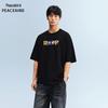 PEACEBIRD Men's Cotton Print Loose Short Sleeve T-Shirt
