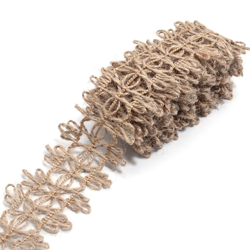 Jute Gewebtes Hanfseil Gurtband Kleidung, Schuhe und Hüte Accessoires, Dekorative Accessoires, Handgemachte DIY Geschenkverpackungsbox Dekoration