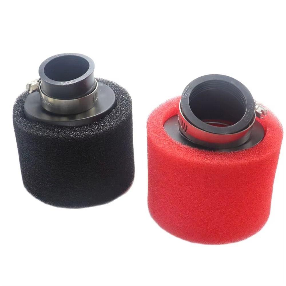 1Pcs New Black Red Foam Air Filter 35/38/40/42/45/48mm Universal Dirt Pit Parts Straight Elbow Sponge Cleaner Moped Scooter Air Filters 7