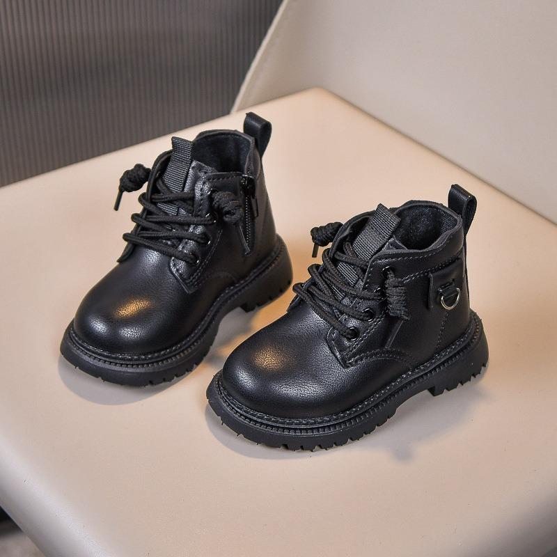 New Children's Soft-Sole Martin Boots | Stylish Yellow Boots for Boys & Girls, Side-Zipper Boots for Toddlers & Young Kids