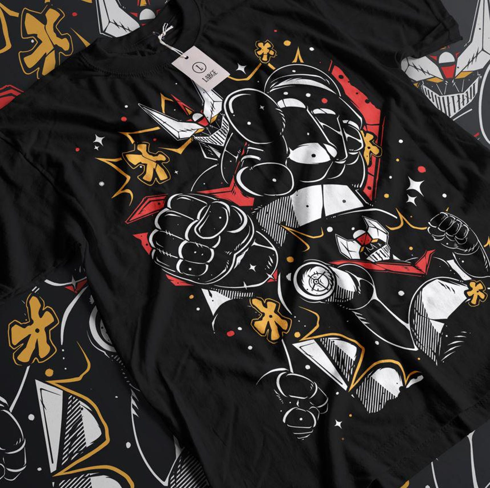 UFO Robot The Robot T shirt L