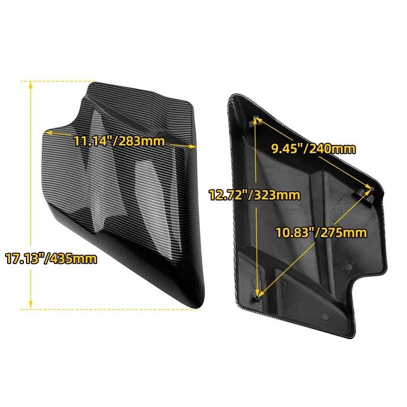 Motorrad Zubehör Seiten Batterie Verkleidung Abdeckungen Panel Kohlefaser Für Harley Touring Electra Street Glide Road King 09-23