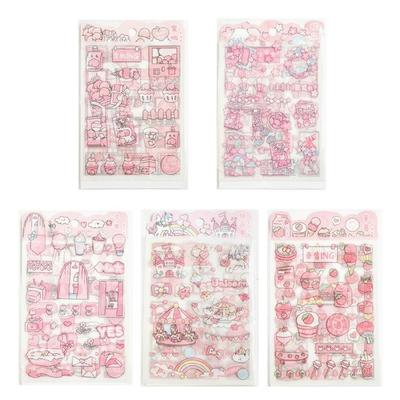 Błyszczący Matowy Dziennik Naklejka Wodoodporna Dekoracyjna Naklejka PET Do Sztuki Rzemiosła Scrapbookingu Notatnika Planera