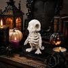 Dark Home Decor Figurines 3D Printed Gothic Vulture Skeleton Figurine,Spooky Bird Skull Statue, Mini Spooky Desktop Ornament Micro Landscape