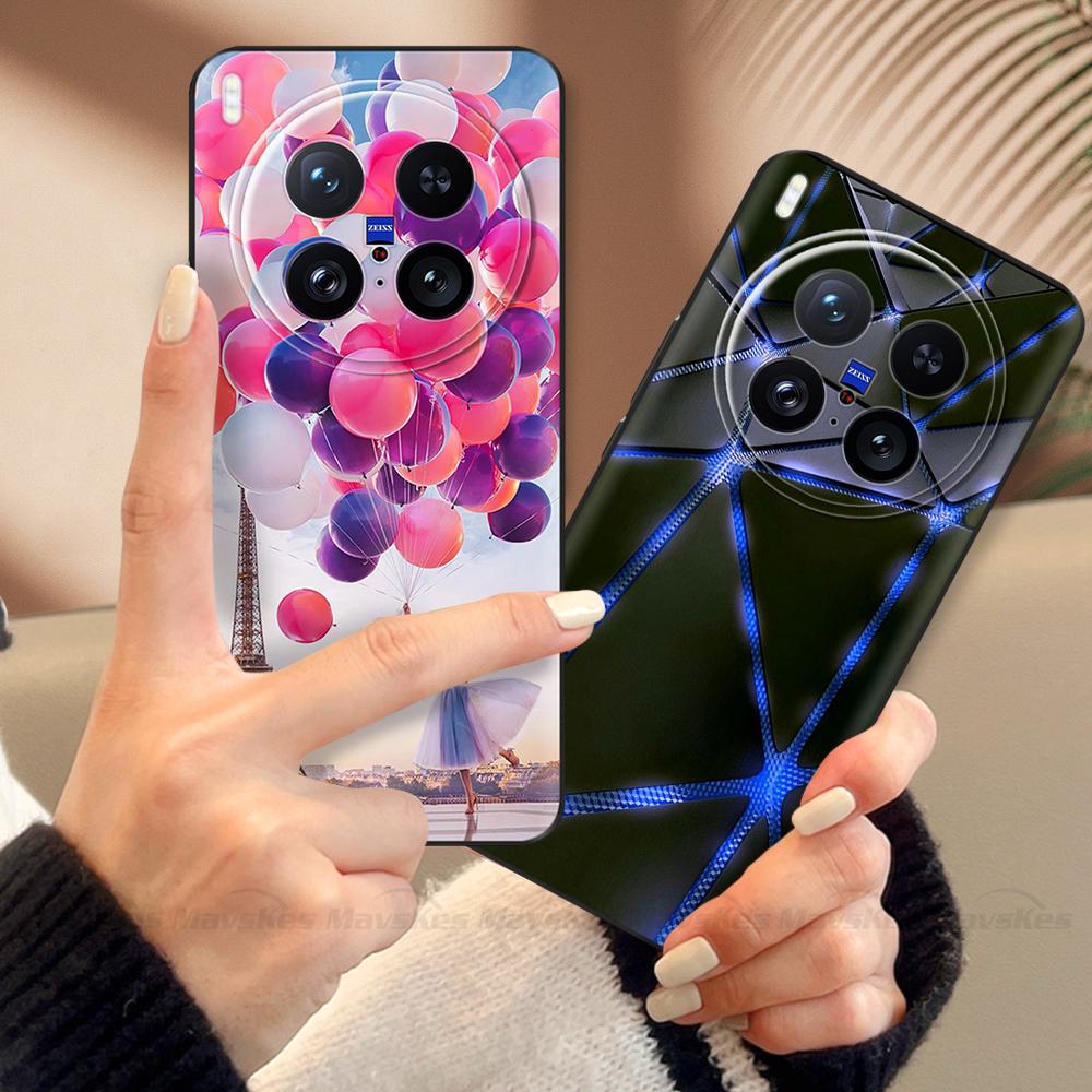 For Vivo X200 Ultra Case Soft TPU Cute Cartoon Painted Back Shell Cover For Vivo X200 Pro Mini Phone Cases for Vivo X200 Pro 5G