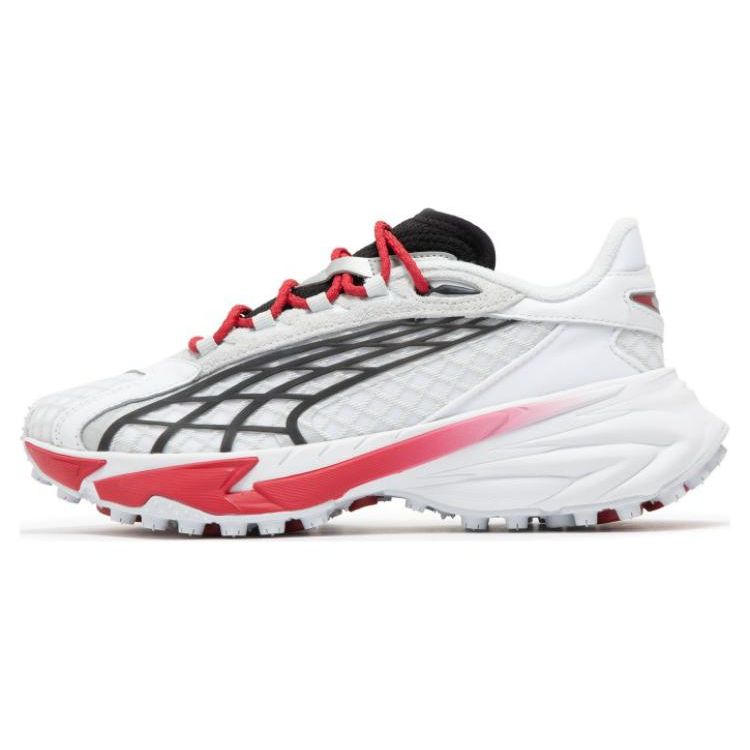 

Puma Spirex Motogame Low Top Lifestyle Casual Shoes Women sneaker White Red Black 397272-01 39