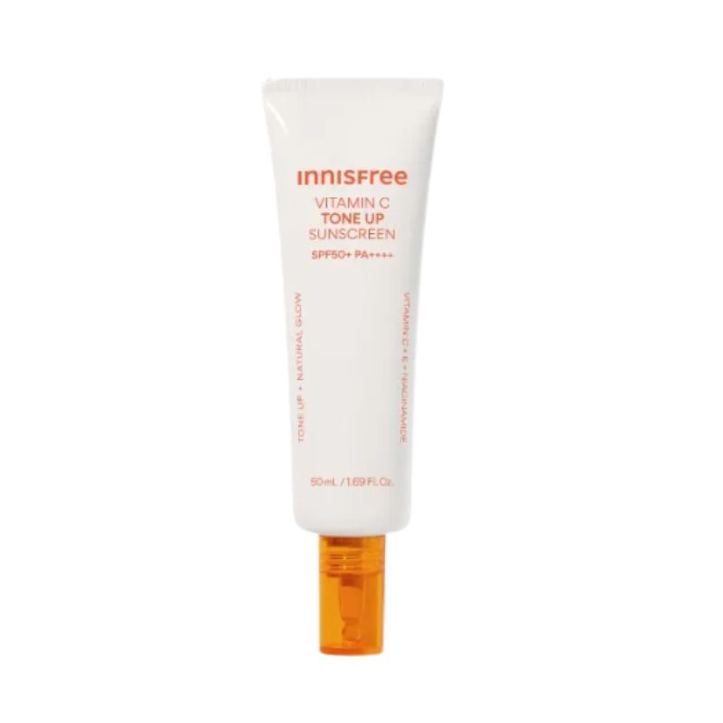Innisfree Vitamin C Peach Tone-Up Sunscreen SPF50+ PA++++ Brightening UV Protection Sun Cream 50ml 1