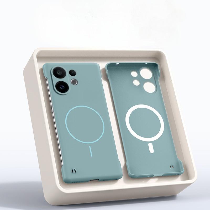 Frameless Magnetic Case for OPPO K13 Turbo Magsafe Wireless Charging Matte Ultra Thin Hard Back Cover for OPPO K13 Turbo Pro