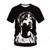 New Men's Women's Rapper Tupac T Shirt 3d 2pac Print Tshirt Men Fashion Summer Casual Short Sleeve T-shirt Women Tops Tees Album