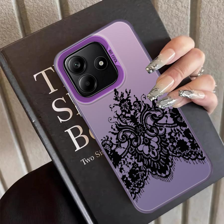Black Lace Fashion Case for Xiaomi Mi 12T Pro 11 Lite 13T Back Phone Cover