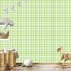 Wallpaper Fabric Pattern Lime and White for Living Room and Bedroom 50x1000