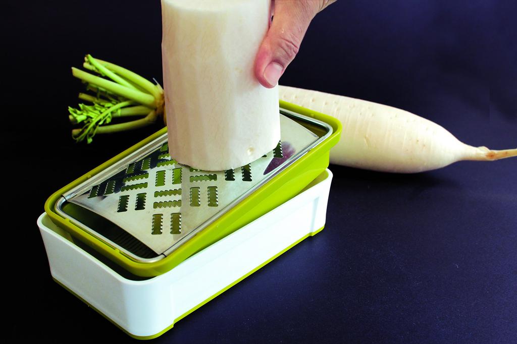 Suncraft Kaisai Super Grater, Green and White