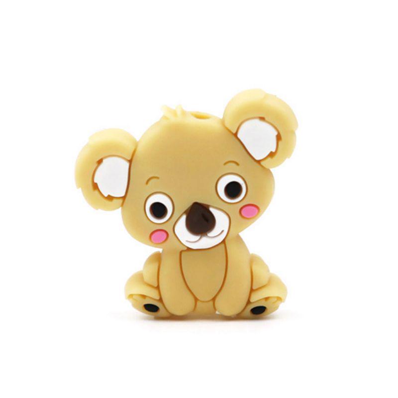 licone Bead Animal Cute Teether Teething Safe Baby Care DIY Jewelry Necklace Toy