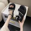 Sandals women's summer 2025 new fashion platform fairy style Roman shoes pearl outer wear soft sole fashion