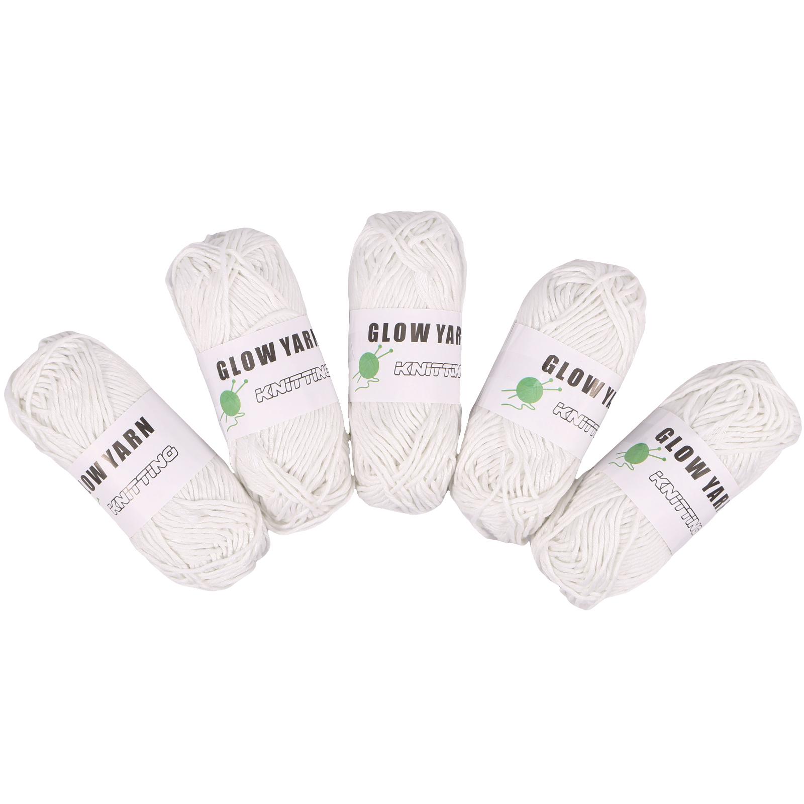 

5/10 Rolls Glow in The Dark Yarn for Halloween Party Sewing Handicrafts 58 Yards Luminous Yarn DIY Glow Knitting Sewing Supplies