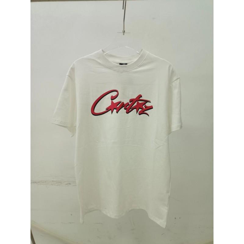 Devils Island Letter Print T-Shirt Men Women Loose Fit Casual Streetwear Short Sleeve Tee