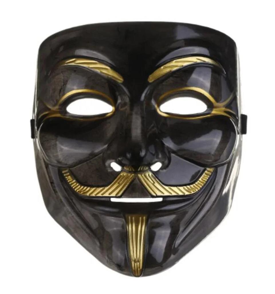 Halloween The V for Vendetta Party Cosplay Masque Mask Anonymous Guy Fawkes Fancy Dress Adult Costume Accessory Macka Mascaras