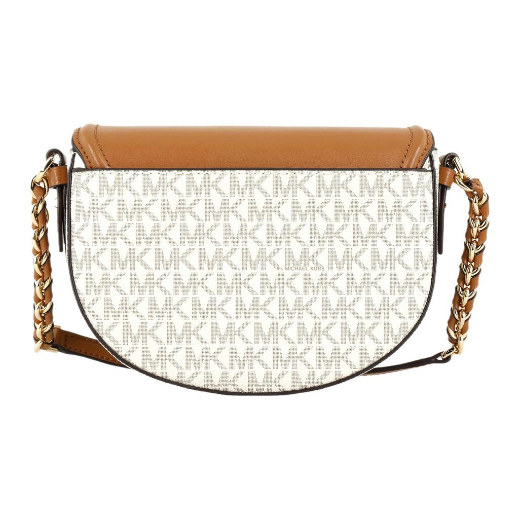 Michael Kors Mk Jet Set Charm Classic Monogram Chain Logo Shoulder Crossbody Bag Medium Women Bags Vanilla-White Acorn-Brown 32T0GT9C6B-149