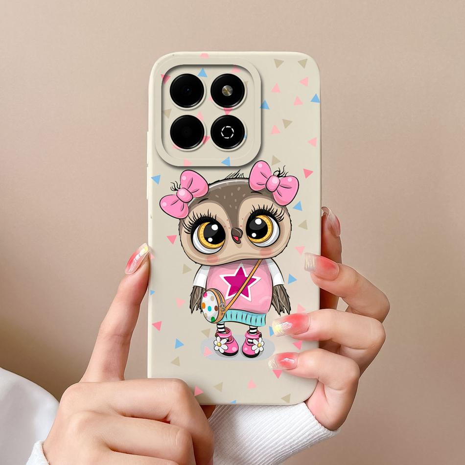 Fashion Cover For Honor X6B Case Soft Liquid Silicone Camera Protection Anti Drop Candy Phone Back Cover Model JDY-LX1 LX2 Funda