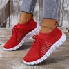 Summer Yellow Casual Shoes Women Flat Shoes Breathable Mesh Knit Sneakers Women Tennis Shoe Lightweight Running Shoes Woman Shoe