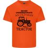 Old Unisex With a Tractor Driver Farmer Farm Unisexs Light Cotton TShirt