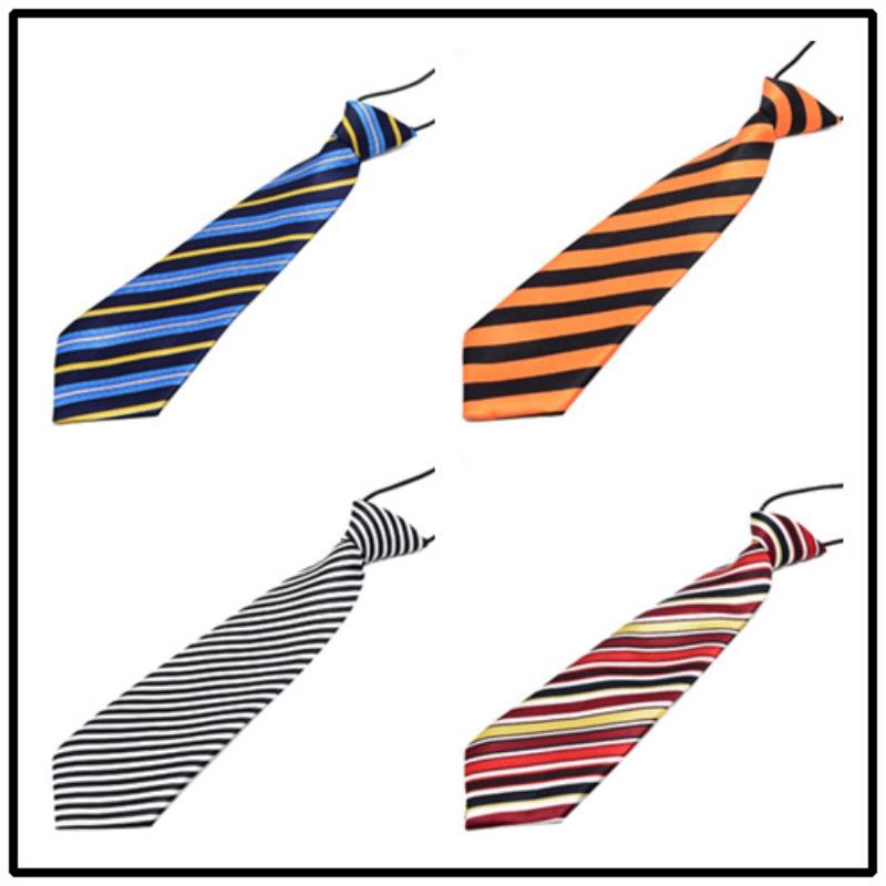 Kinderanzug Businessuniform Bedruckte Gestreifte Krawatte Gummiband Auftrittsgala Kinder Baby Accessoires
