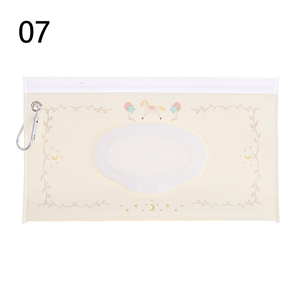 Feuchttücherbeutel EVA Taschentuch-Trageetui Nachfüllbar Wiederverwendbar Feuchttuchbeutel Klappdeckel Druckknopf-Riemen Kinderwagenzubehör