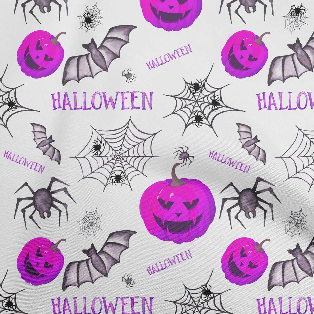 oneOone Bawełna Elastyczna Niebieska Tkanina Halloweenowa Tkanina do Szycia Na Metry Drukowana DIY Odzież Materiały do Szycia 40 Calowy