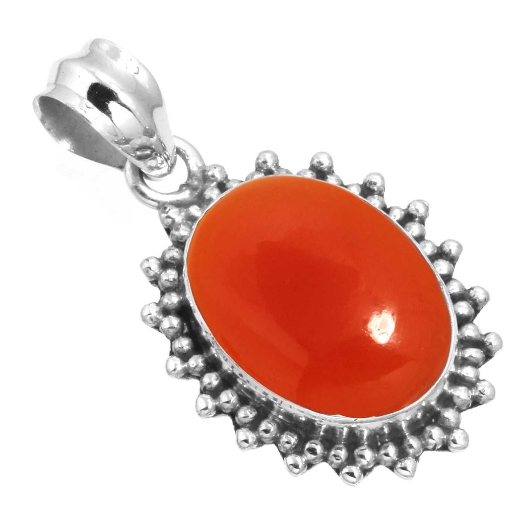 925 Sterling Silver Pendant Women Gemstone Handmade Jewelry Easter Gift Amber Amethyst Black Onyx Carnelian Garnet Quartz Green Onyx Gold Stone