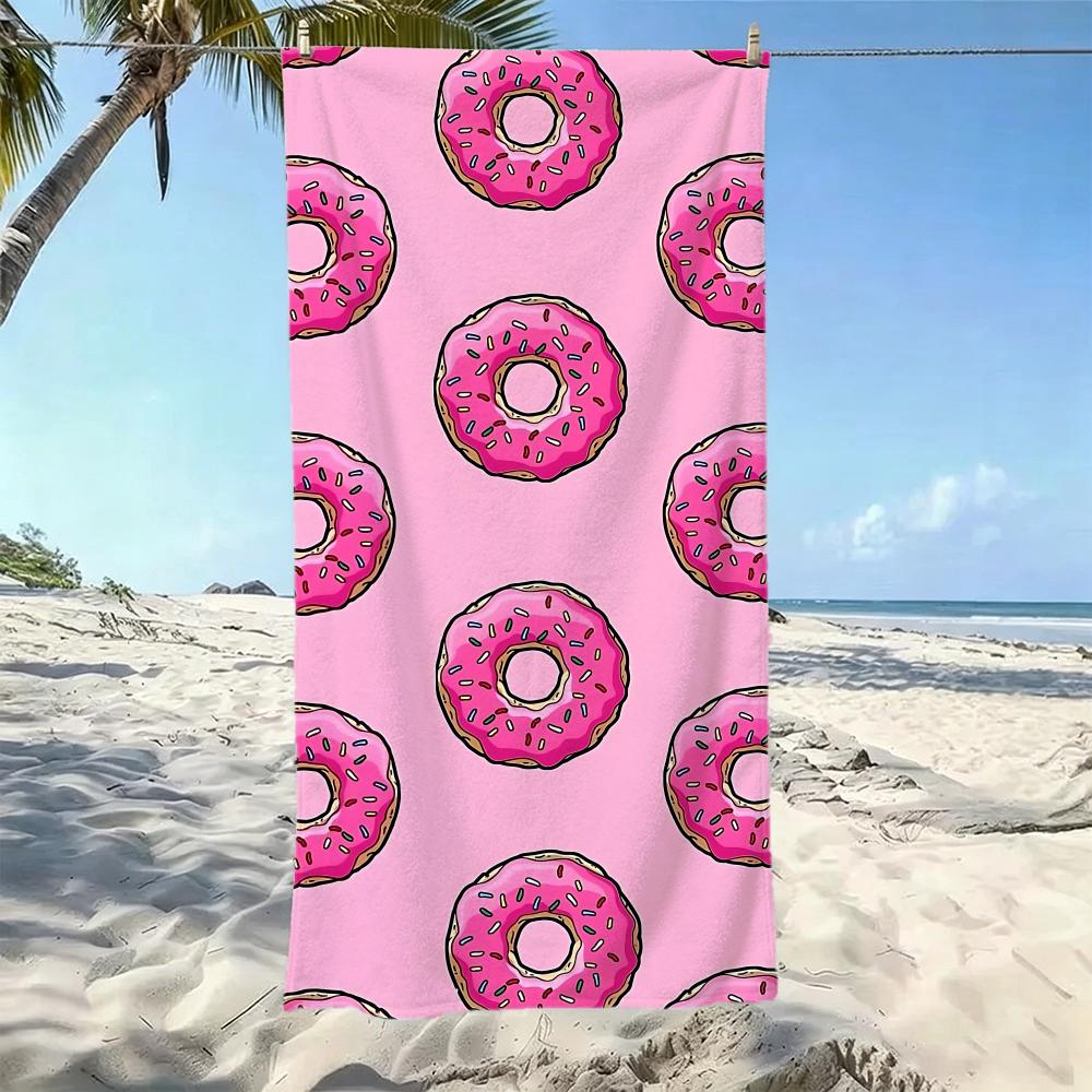 Sweet D-Donut FriendsS Towel Five-Star Hotel Quality Eco-Friendly Ultra Soft Thick Towels & Beach Towels