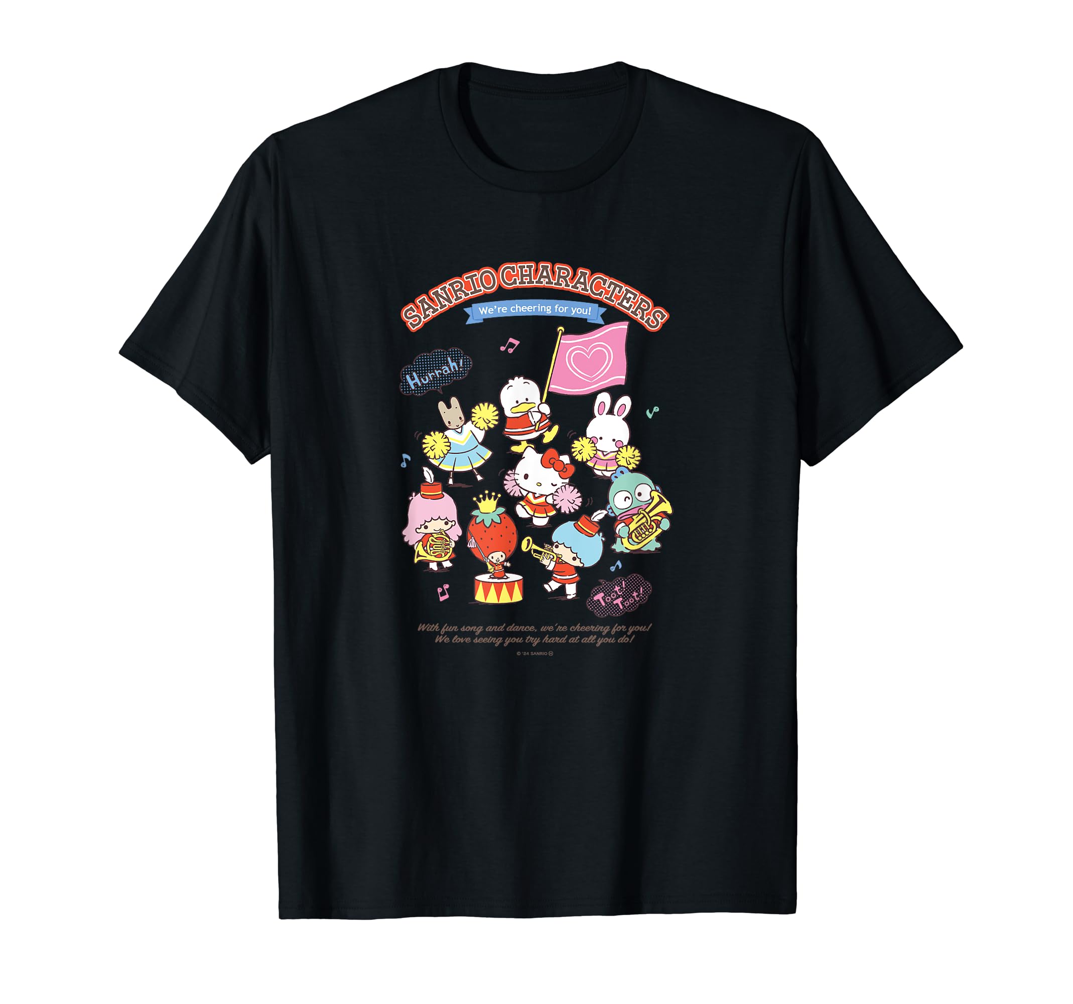 

Sanrio Characters Everyone Support T-shirt чёрный