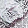 Cover For A Chair, Gray Herringbone Pattern