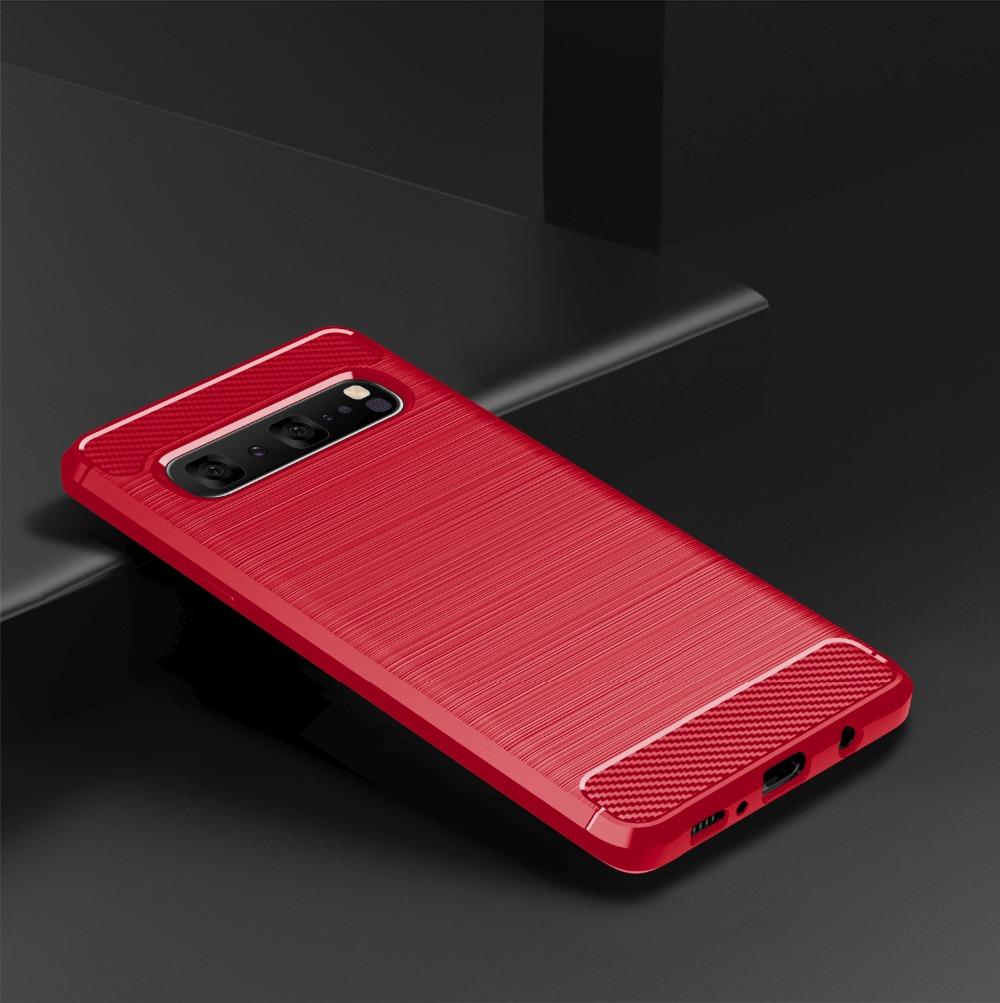 Puzdro pre Samsung Galaxy S25 S24 S23 S22 S21 S20 FE Plus Ultra S10 5G S10E S24FE S23FE S21FE Zadný kryt TPU z uhlíkových vlákien