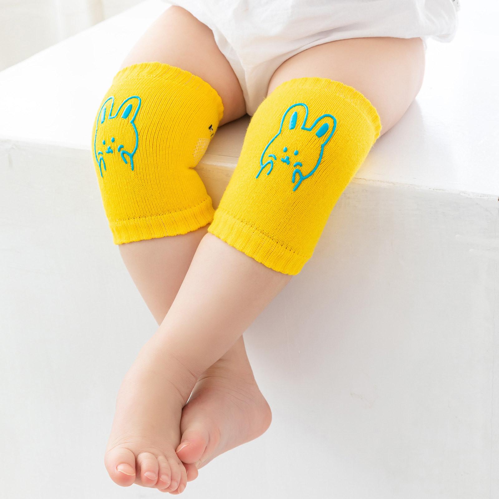 

Детские противоскользящие компрессионные рукава для ползания на коленях, унисекс, наколенники жёлтый