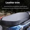 Motorcycle Seat Pu Leather Cover Waterproof Dustproof Sunscreen Motorbike Scooter Cushion Seat Cover Protector Cover Accessories