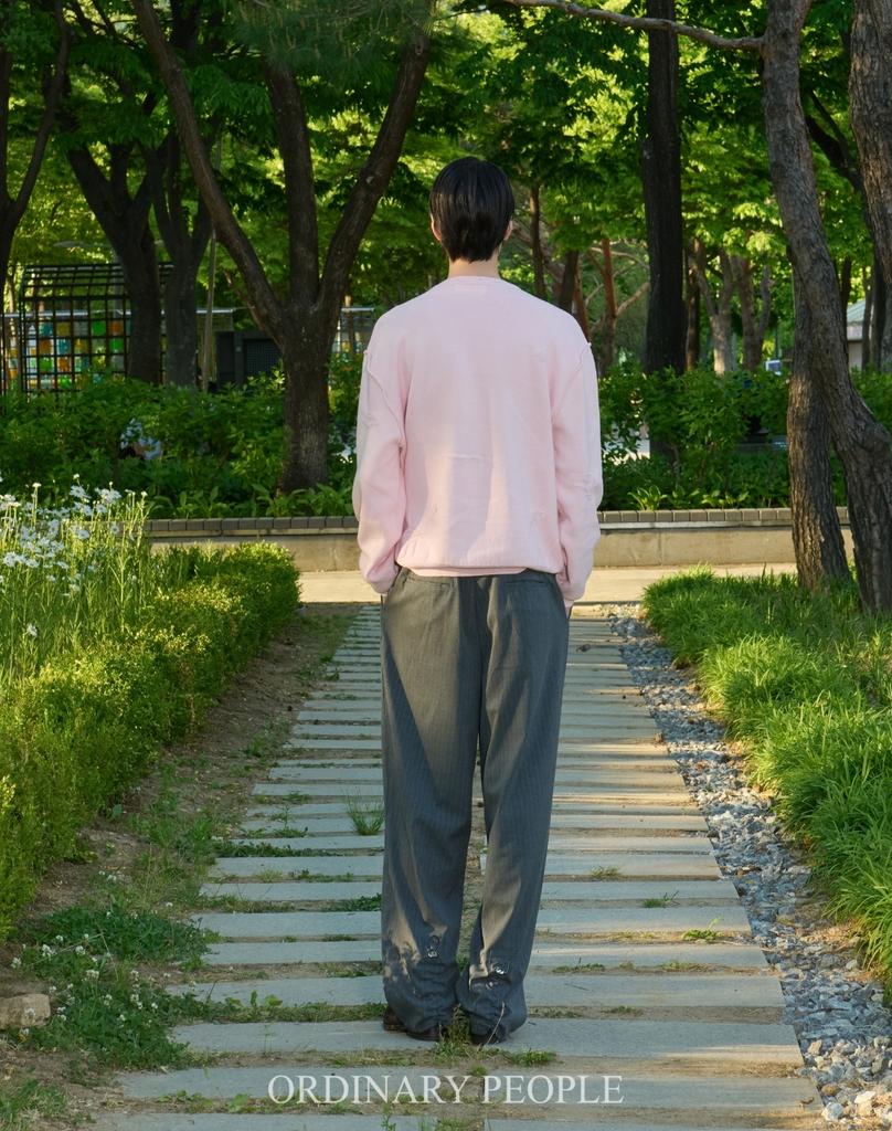 ORDINARY PEOPLE Re : Athletic Classic Stripe Pants [Gray]