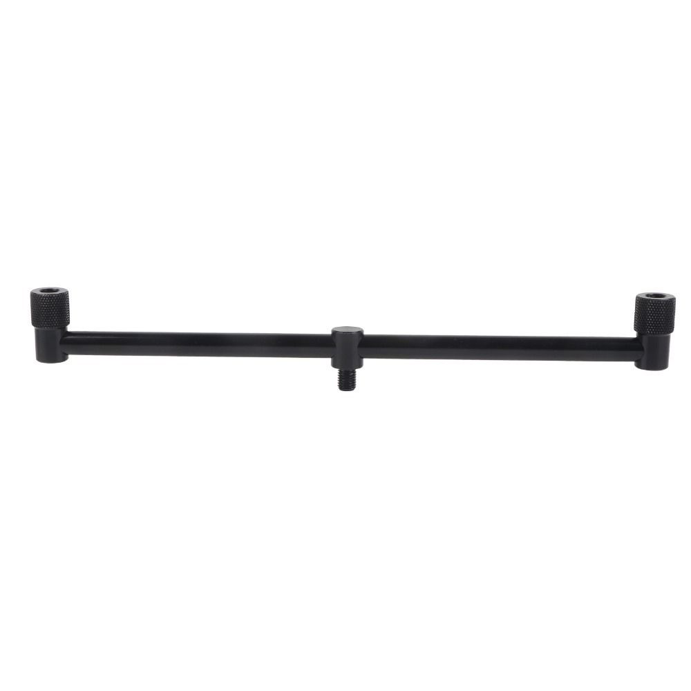 Aluminum Alloy Fishing Rod Buzz Bar 20/25/30cm 2 Head Fishing Crossbar Bracket Lightweight Black Fishing Rod Holder Carp Fishing