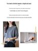 Women's Cotton Knitted Short Sleeve Round Neck Loose Pullover T-shirt