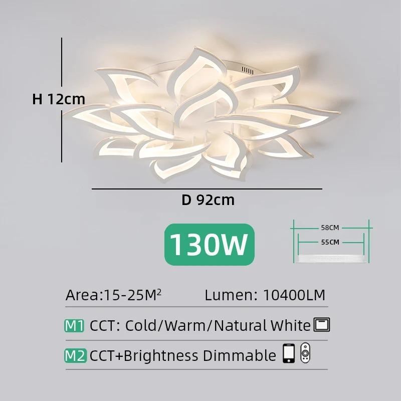 Modern LED Ceiling Light fixture Flower Design chandelier Dimmable Home Lighting Kitchen Living room Bedroom Ceiling Lamp lustre