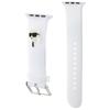 Karl Lagerfeld Pasek Klawlslknh Apple Watch 42/44/45/49Mm Biały/White Strap 3D Rubber Karl Head