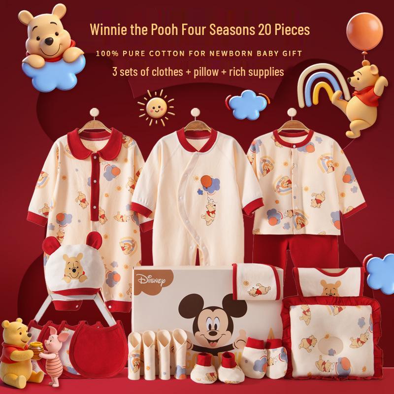 

Disney Baby Набор одежды для новорожденных из чистого хлопка - Подарочный набор на весну, осень, зиму - Высококачественная подарочная коробка для новорожденных. 59 cm