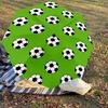 1PC Soccer Ball footballAutomatic Open/Close Umbrella with Windproof, 8-Rib Sturdy Canopy, Durable Ribs, Fashionable Design, Outdoor Accessory, Fun Pr
