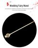 High-Quality Rhinestone Oval Crown Scepter - Bright Magic Fairy Wand