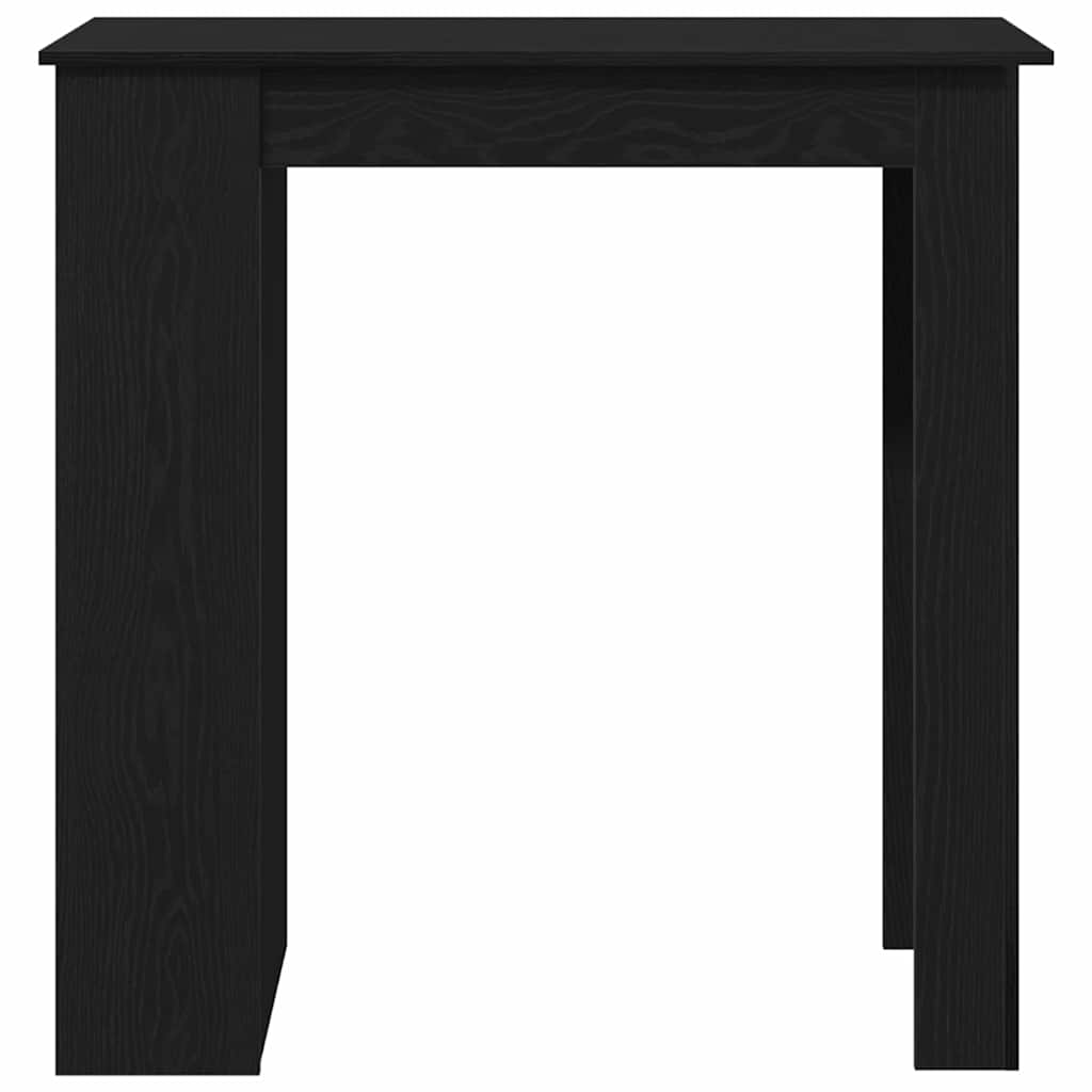 Wall Mounted Bar Table Black Oak Effect 102 X 50 X 103.5 Cm Engineered Wood