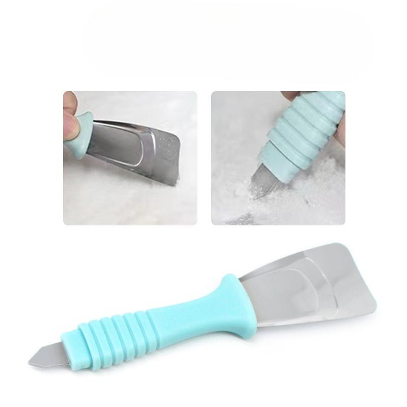 1Pc Kitchen Deicing Shovel Stainless Steel Deicer Cleaning Ice Cube Freezer Refrigerator Defrost Shovel Scraping Ice Shovel Tool