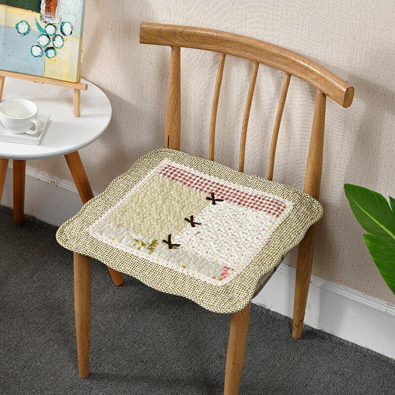 Podložka na židli s kravatami Polštář na židli Farmhouse Květinová kuchyně Jídelní sedák G